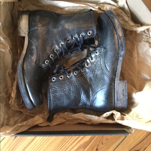 Frye Metallic Combat boots - Picture 3 of 8